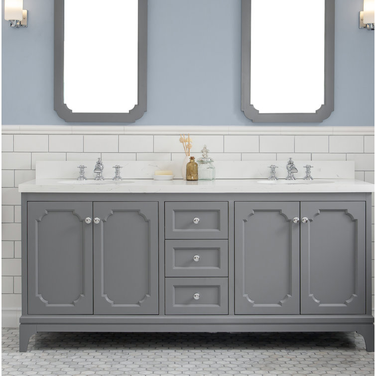 Alcott Hill® Kylan 72" Double Bathroom Vanity Set Wayfair
